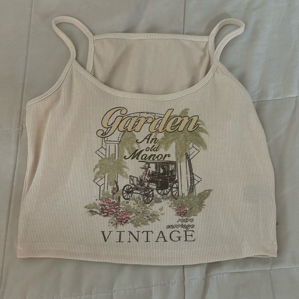 Cream Tank Top